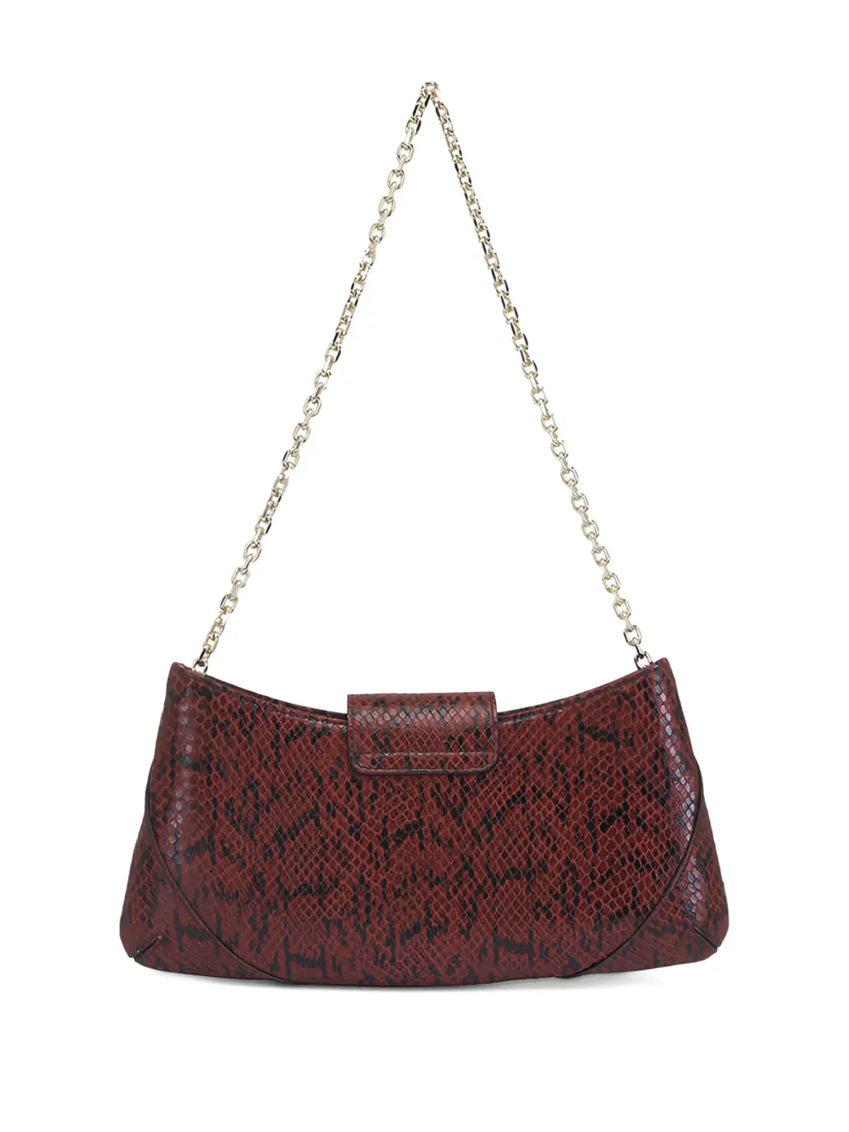 Jimmy Choo 蛇柄プリント レザー ショルダーバッグ - 画像2