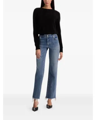 alice + olivia Carolee クルーネック ふわふわセーター（ブラック） - サムネイル2