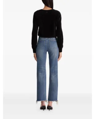 alice + olivia Carolee クルーネック ふわふわセーター（ブラック） - サムネイル4