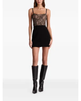 alice + olivia カルラ レースコルセット ミニドレス - ブラック - サムネイル2