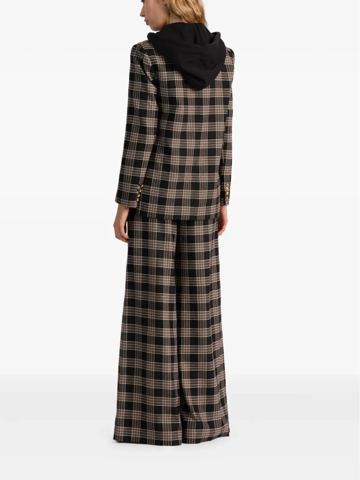 alice + olivia Jordan plaid ダブルブレストジャケット - 画像3