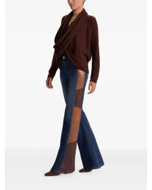 alice + olivia ジュールズ ドレープ カウルネック セーター - Brown - サムネイル3