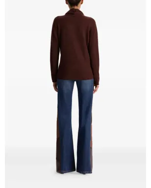 alice + olivia ジュールズ ドレープ カウルネック セーター - Brown - サムネイル4
