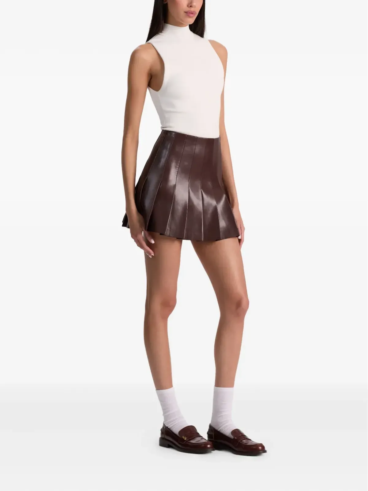 alice + olivia Carter プリーツミニスカート - 画像3