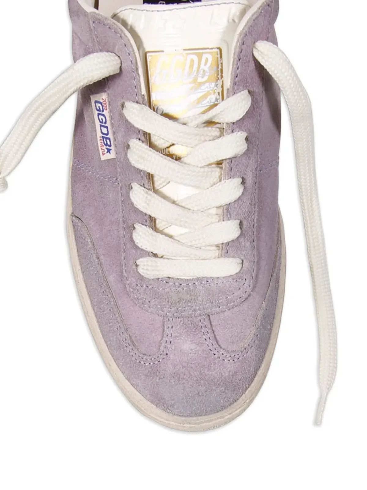 Golden Goose スエード レースアップ ロー・トップスニーカー - パープル - 画像4