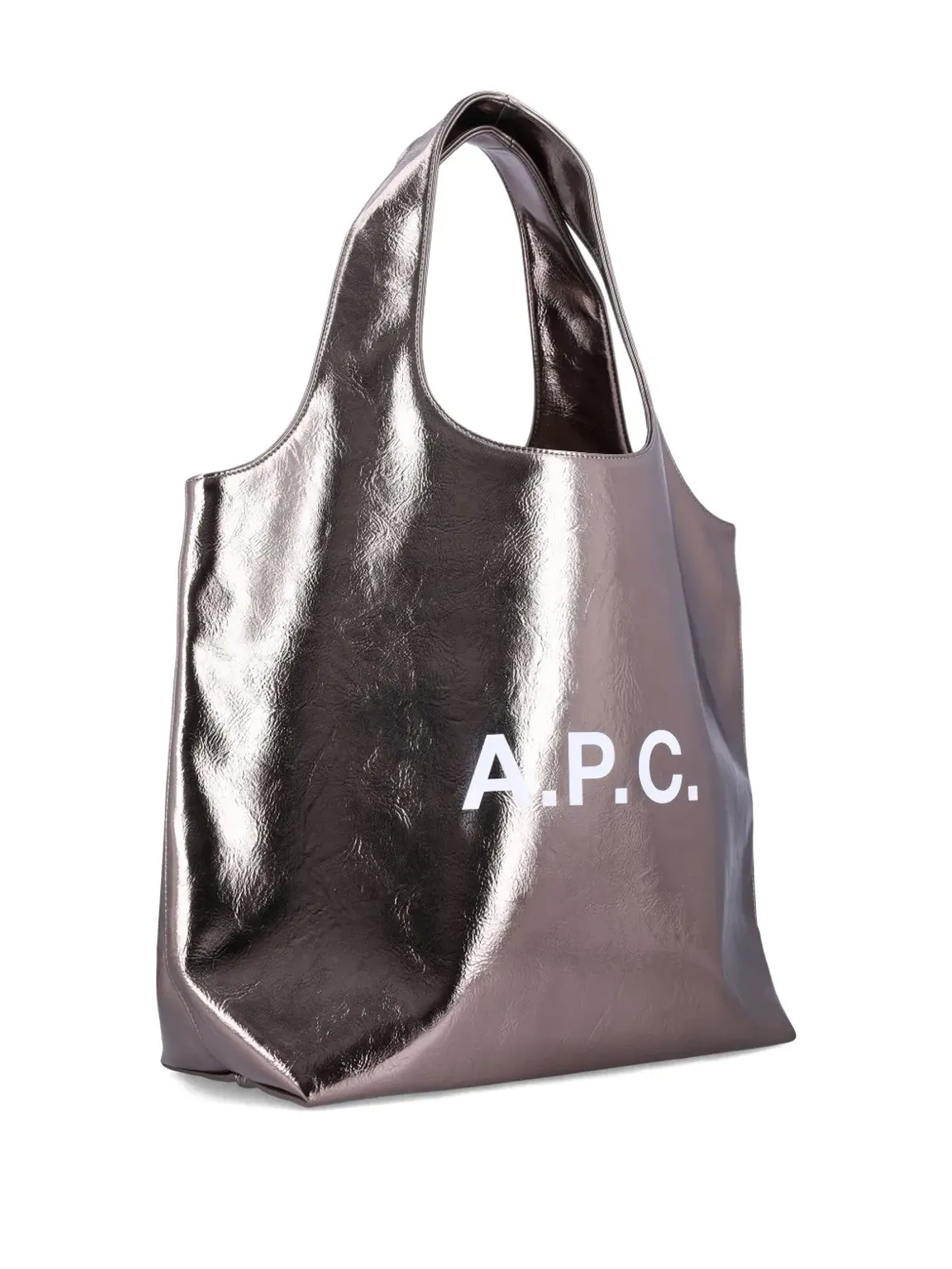 A.P.C. Ninon メタリック ロゴ トートバッグ - Gold - 画像2