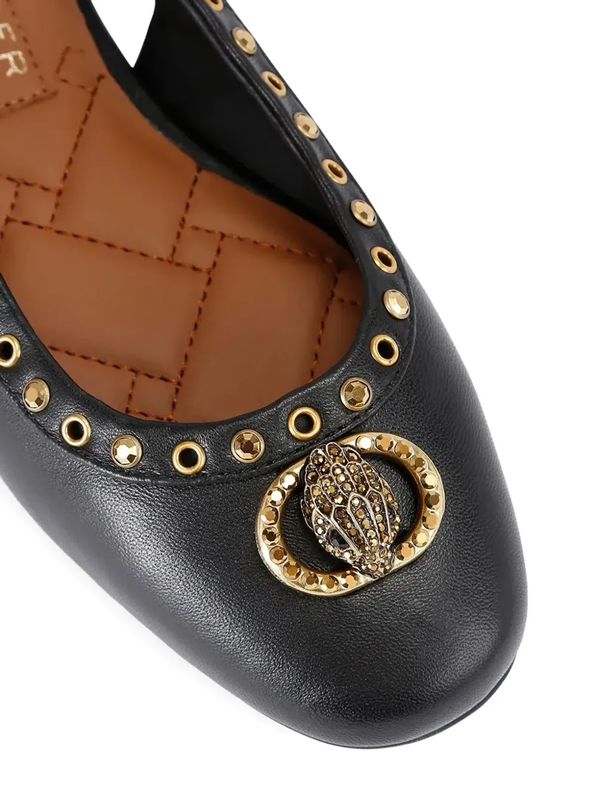 Kurt Geiger London スタッズ付きバレエフラット - 画像2