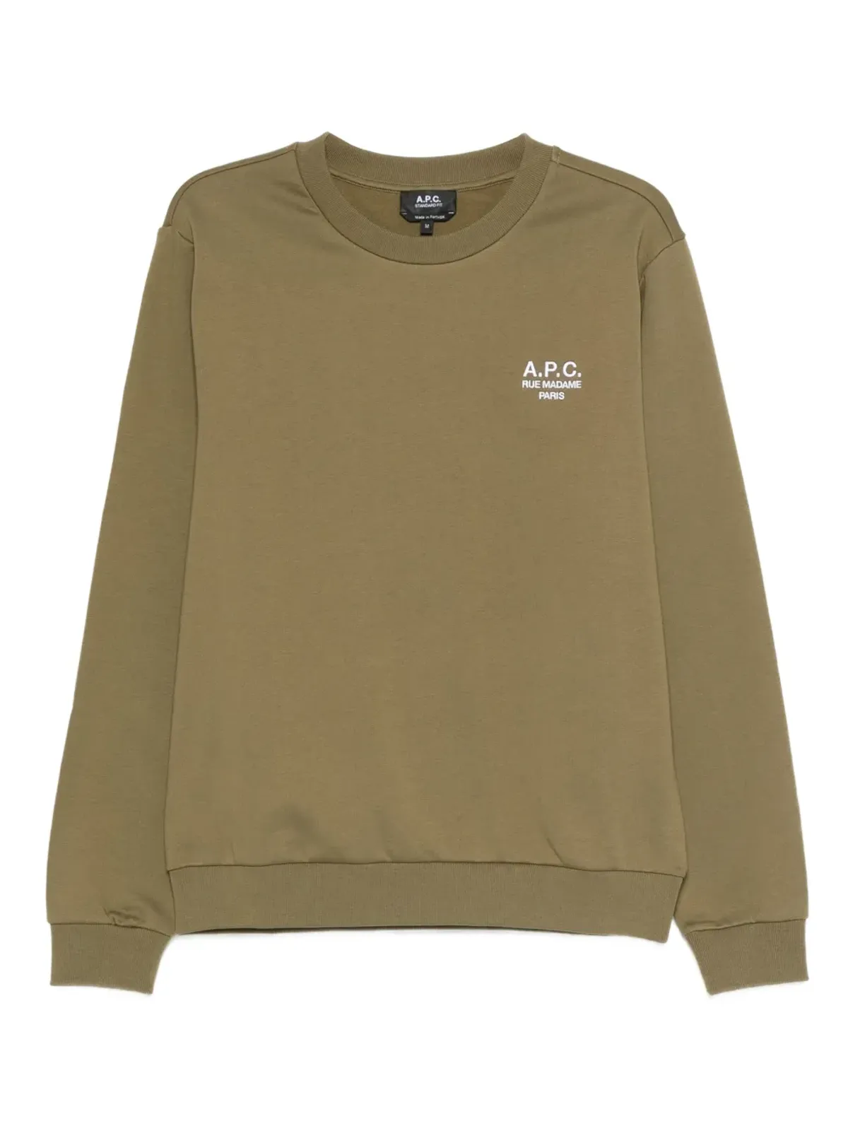 A.P.C. Standard Rue Madame コットン スウェットシャツ - グリーン - 画像1