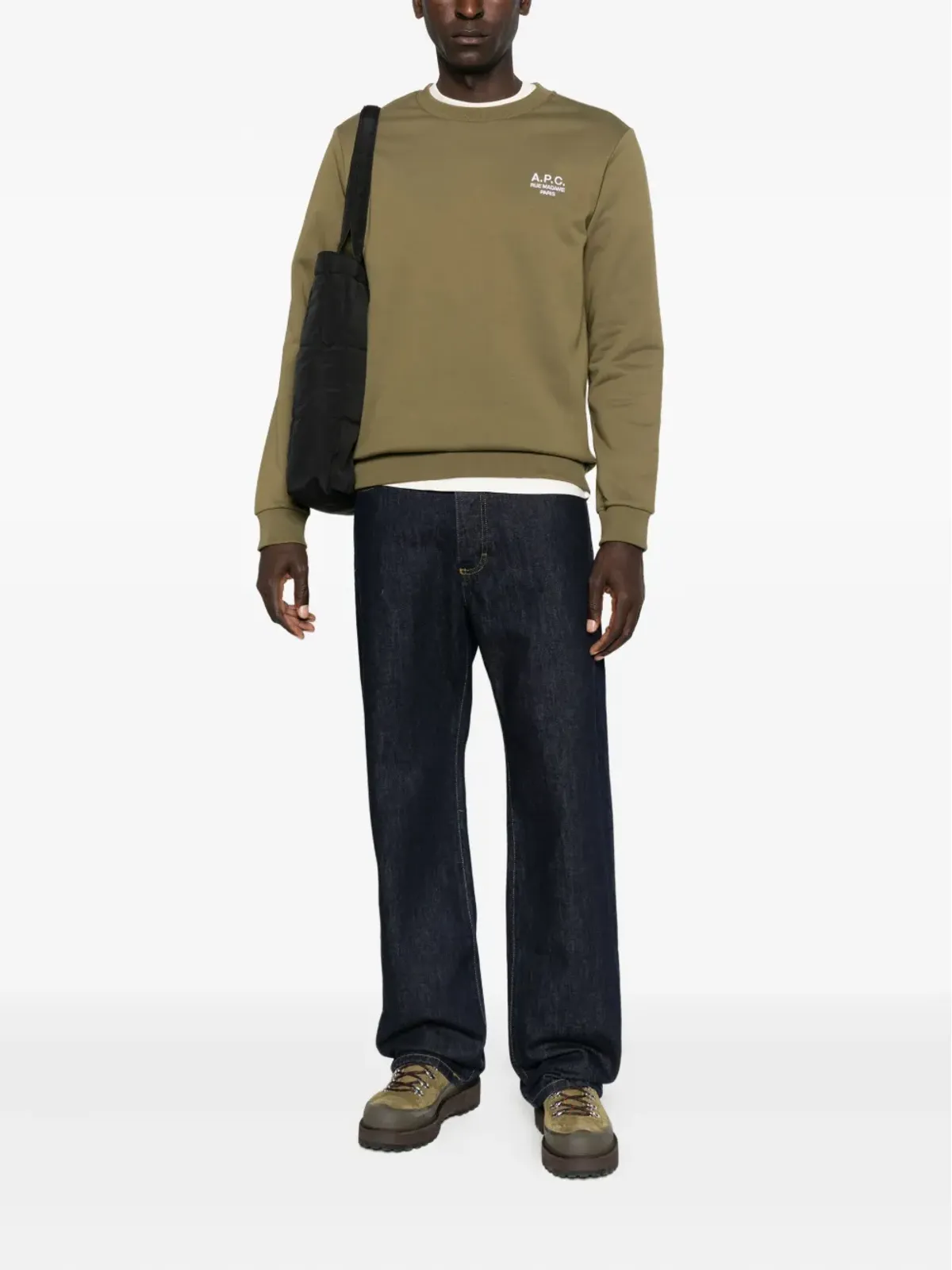 A.P.C. Standard Rue Madame コットン スウェットシャツ - グリーン - 画像2
