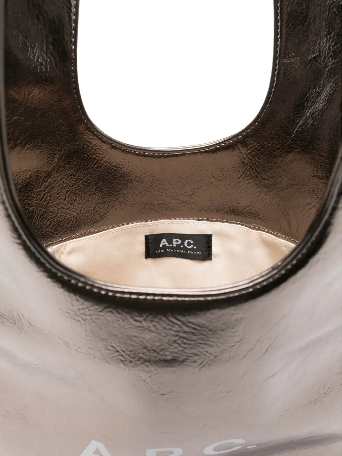 A.P.C. ニノン メタリック ロゴ トートバッグ - 画像5