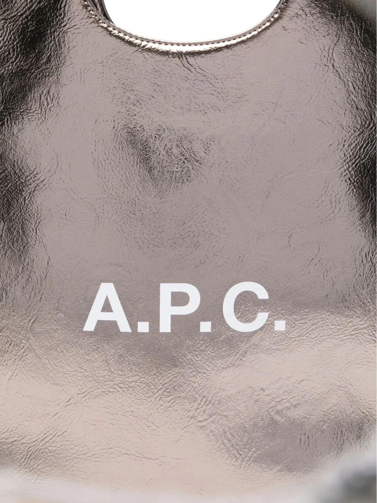 A.P.C. ニノン メタリック ロゴ トートバッグ - 画像4