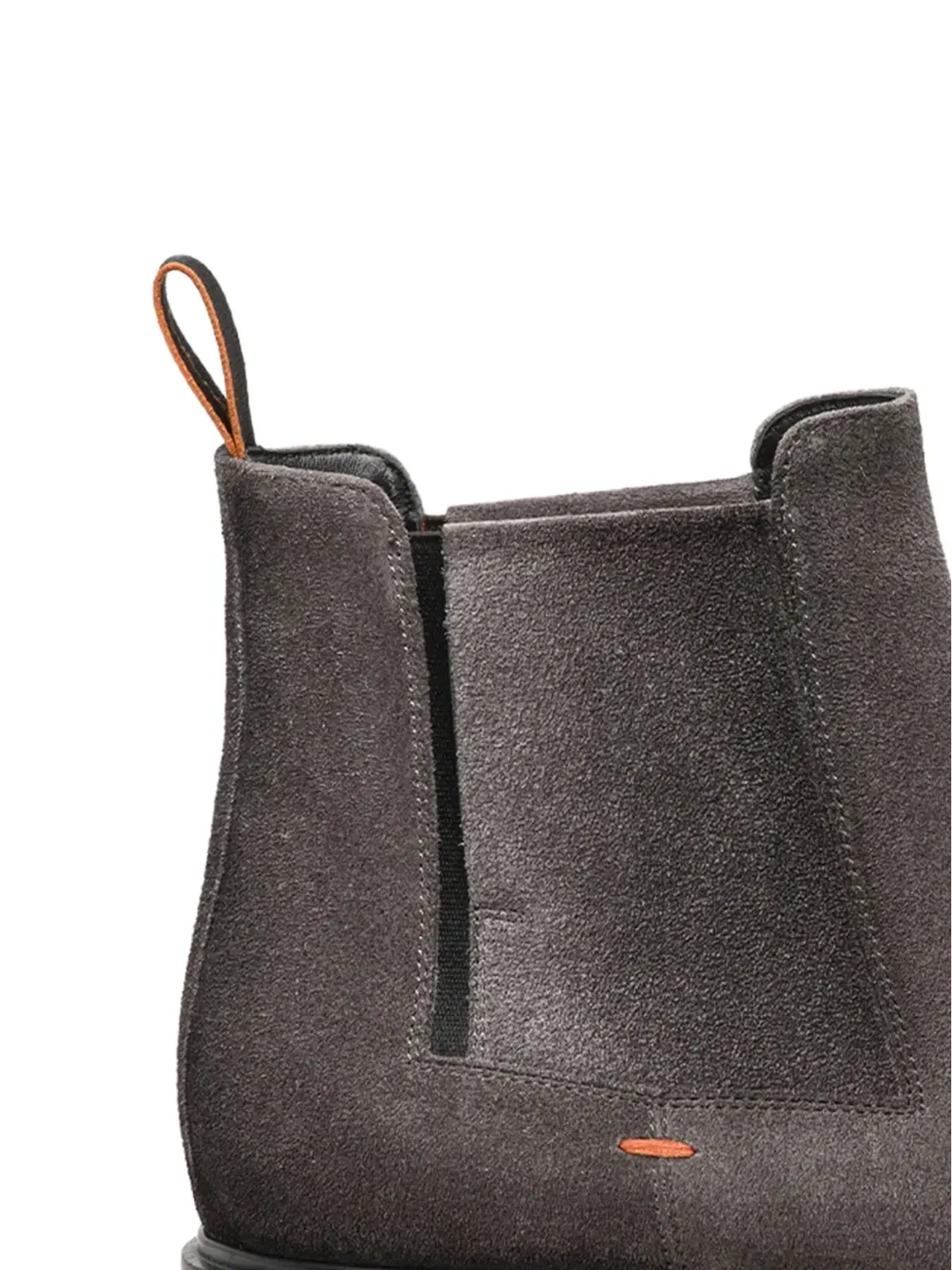 Santoni エラスティックパネル・スエードブーツ - グレー - 画像2