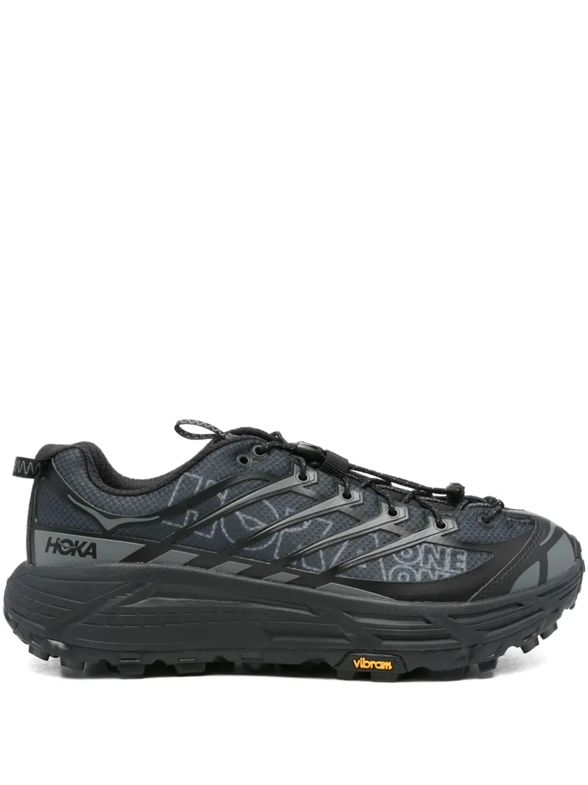 HOKA Mafate Three2 Wordmark lace-up sneakers - Black - 画像1