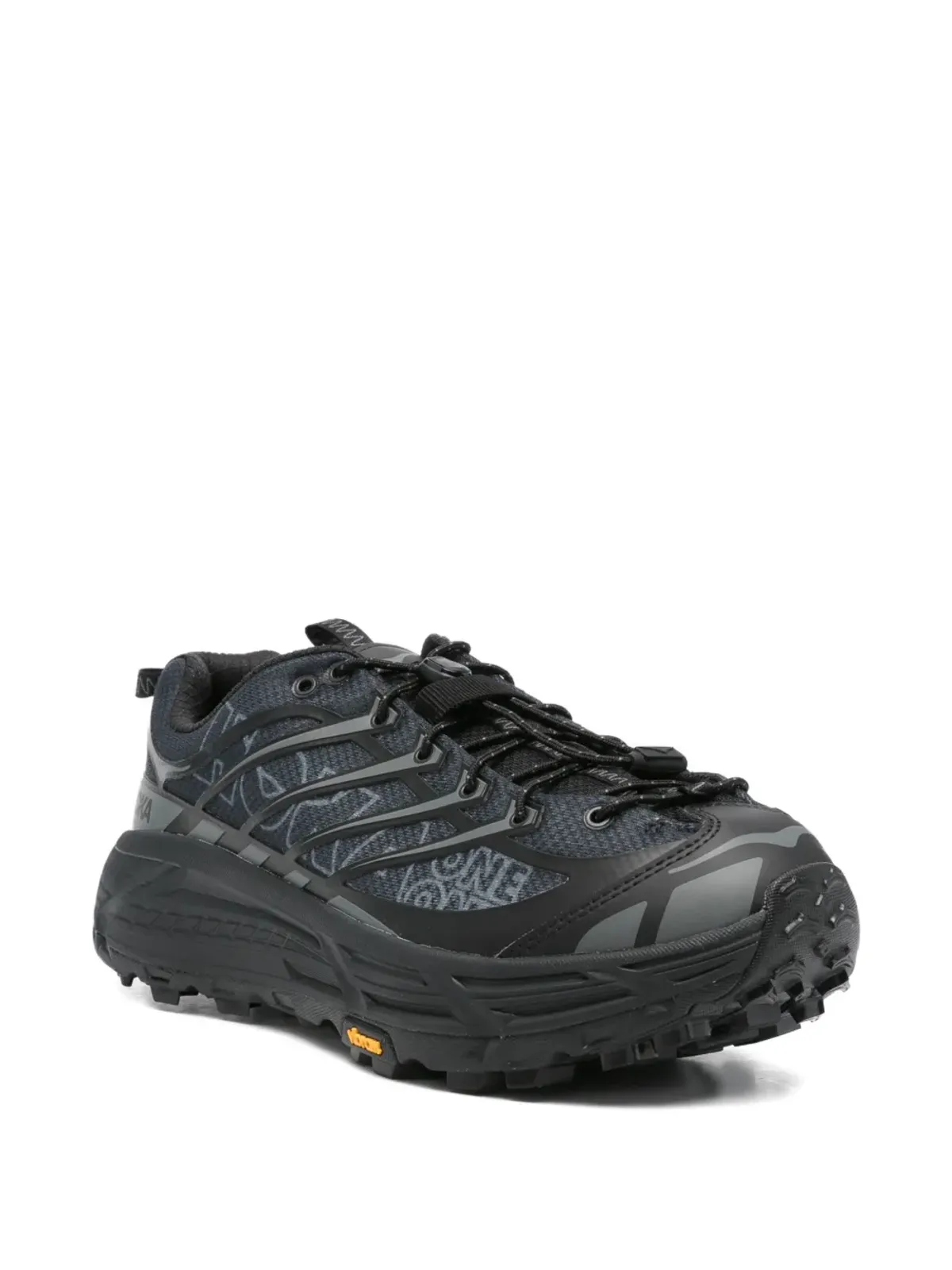 HOKA Mafate Three2 Wordmark lace-up sneakers - Black - 画像2