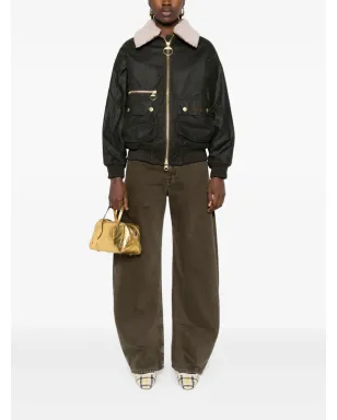 Barbour シアーリングカラー ジップフロント ジャケット - ブラウン - サムネイル2