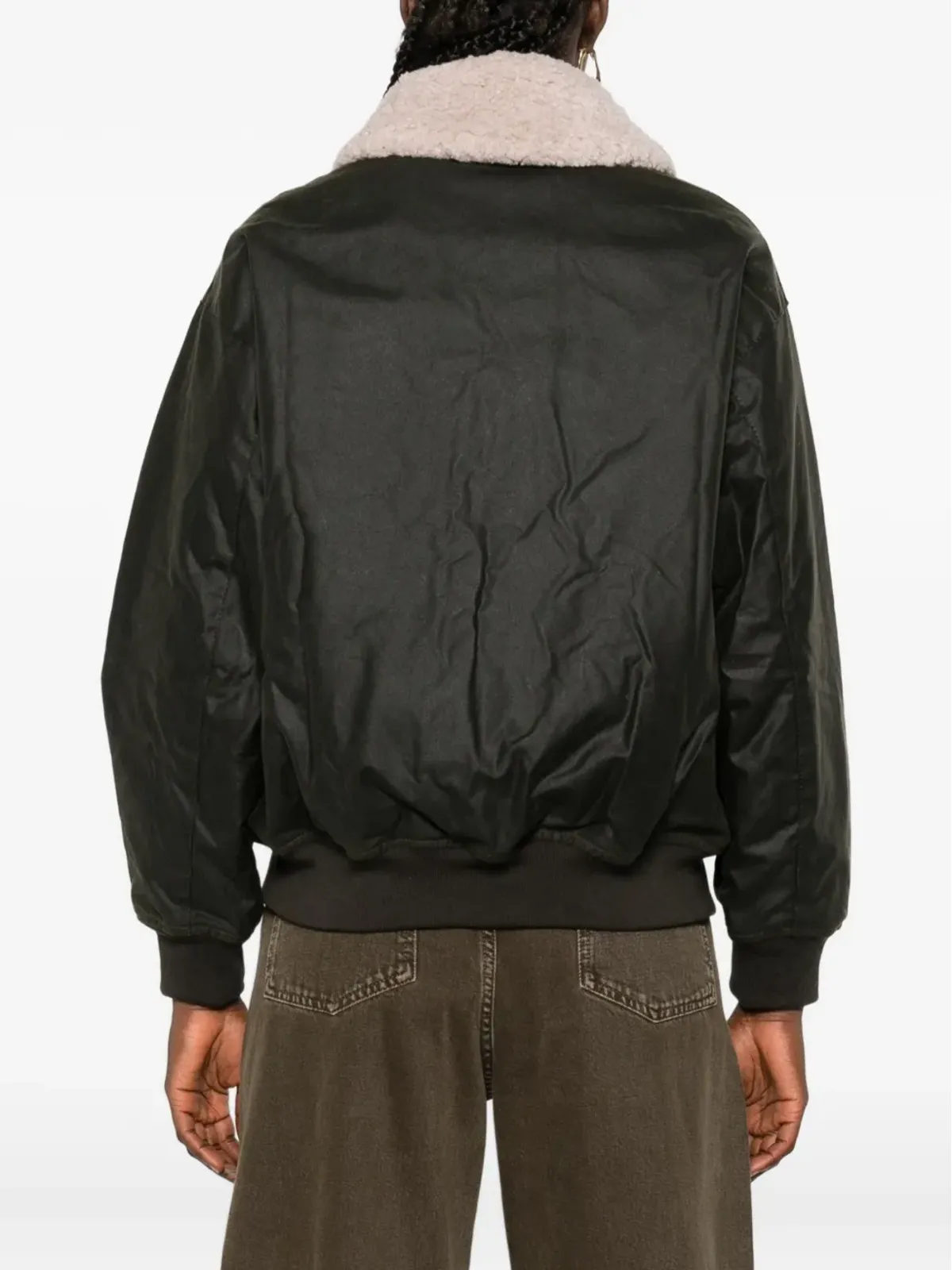Barbour シアーリングカラー ジップフロント ジャケット - ブラウン - 画像4