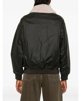 Barbour シアーリングカラー ジップフロント ジャケット - ブラウン - サムネイル4