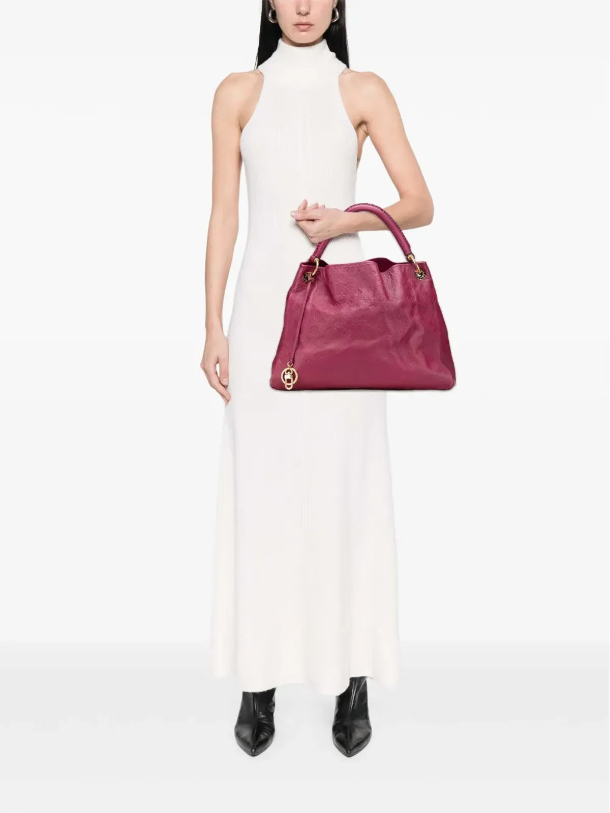 Louis Vuitton Vintage 2012 Monogram Empreinte Artsy MM hobo bag - Red - 画像2
