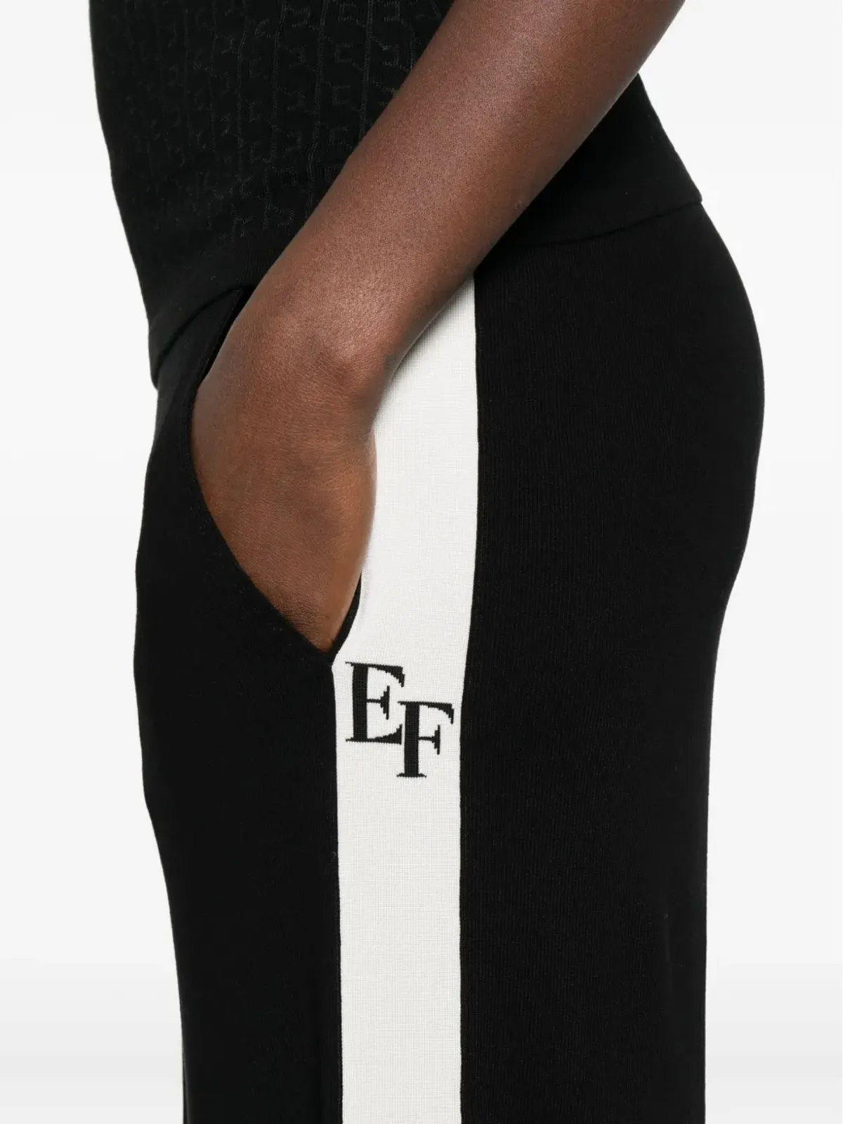 Elisabetta Franchi ロゴパンツ - 画像5