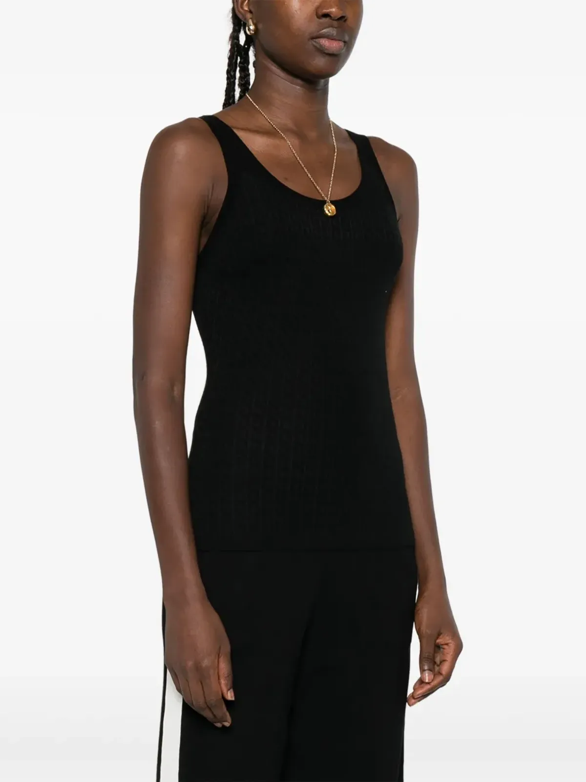 Elisabetta Franchi テクスチャード タンクトップ - 画像3