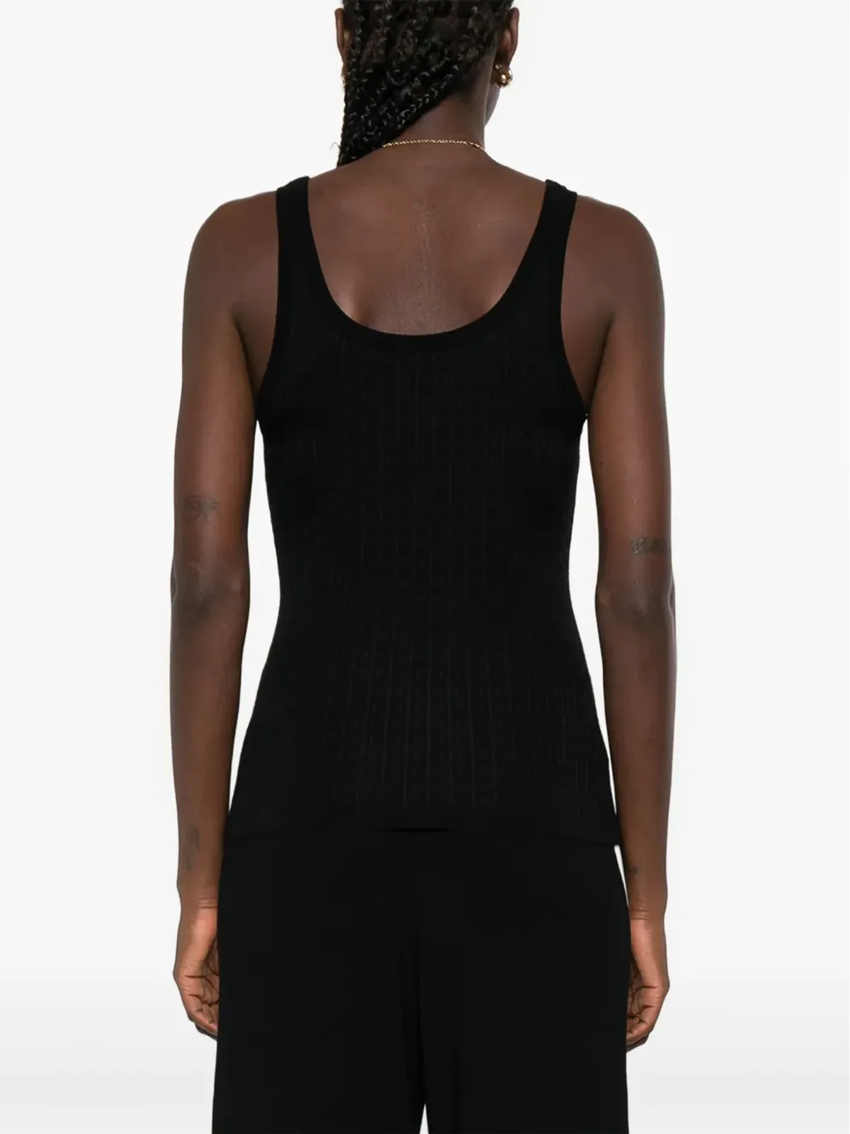 Elisabetta Franchi テクスチャード タンクトップ - 画像4