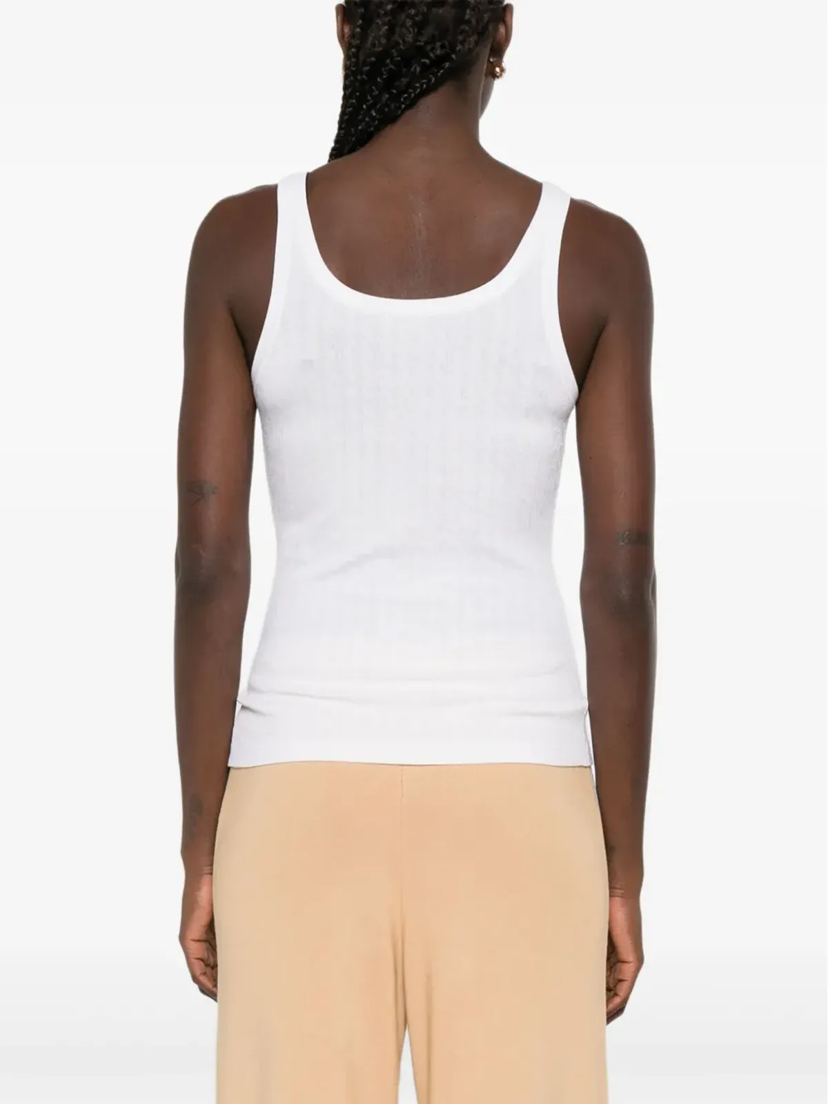 Elisabetta Franchi scoop-neck tank top - 画像4