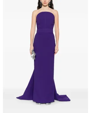Solace London The Citra strapless maxi dress - Purple - サムネイル2