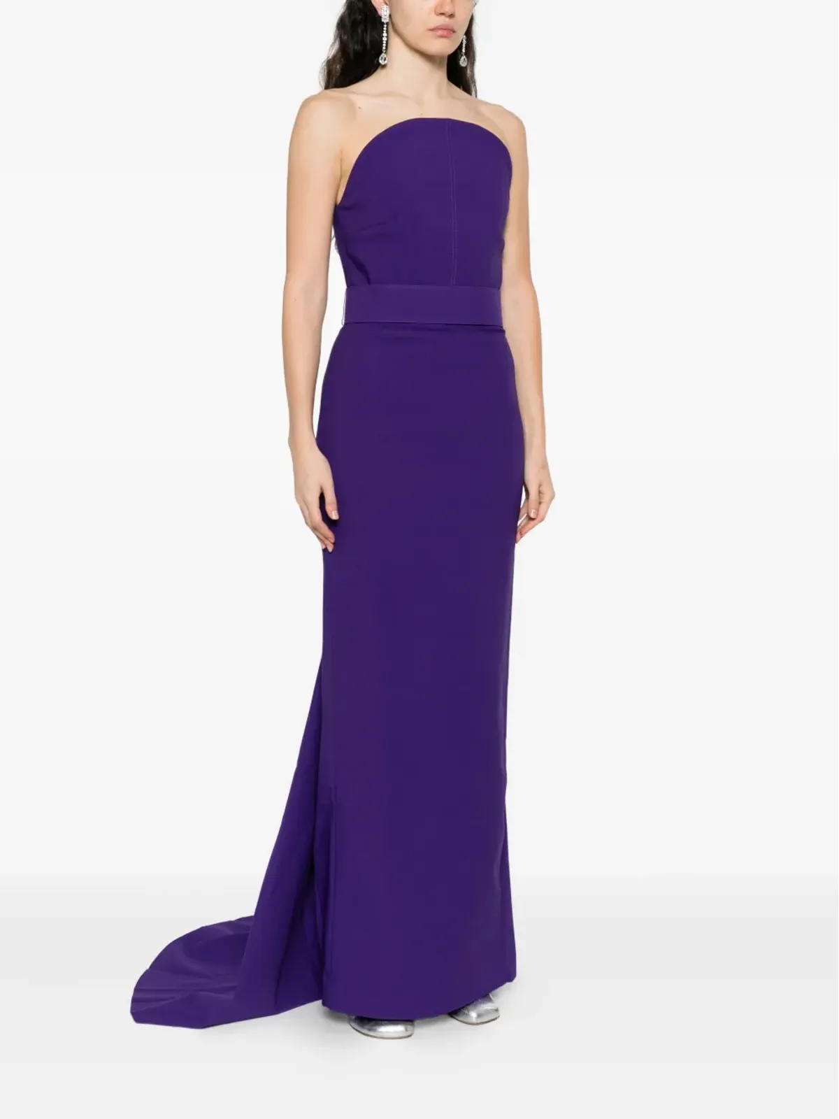 Solace London The Citra strapless maxi dress - Purple - 画像3
