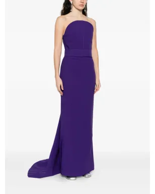 Solace London The Citra strapless maxi dress - Purple - サムネイル3