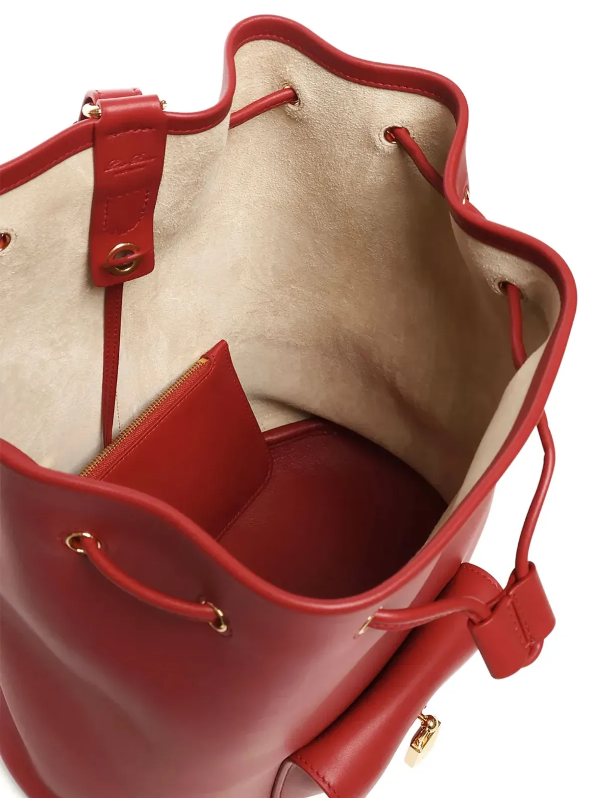 Loro Piana ドローストリング カーフスキン バックパック - 画像4