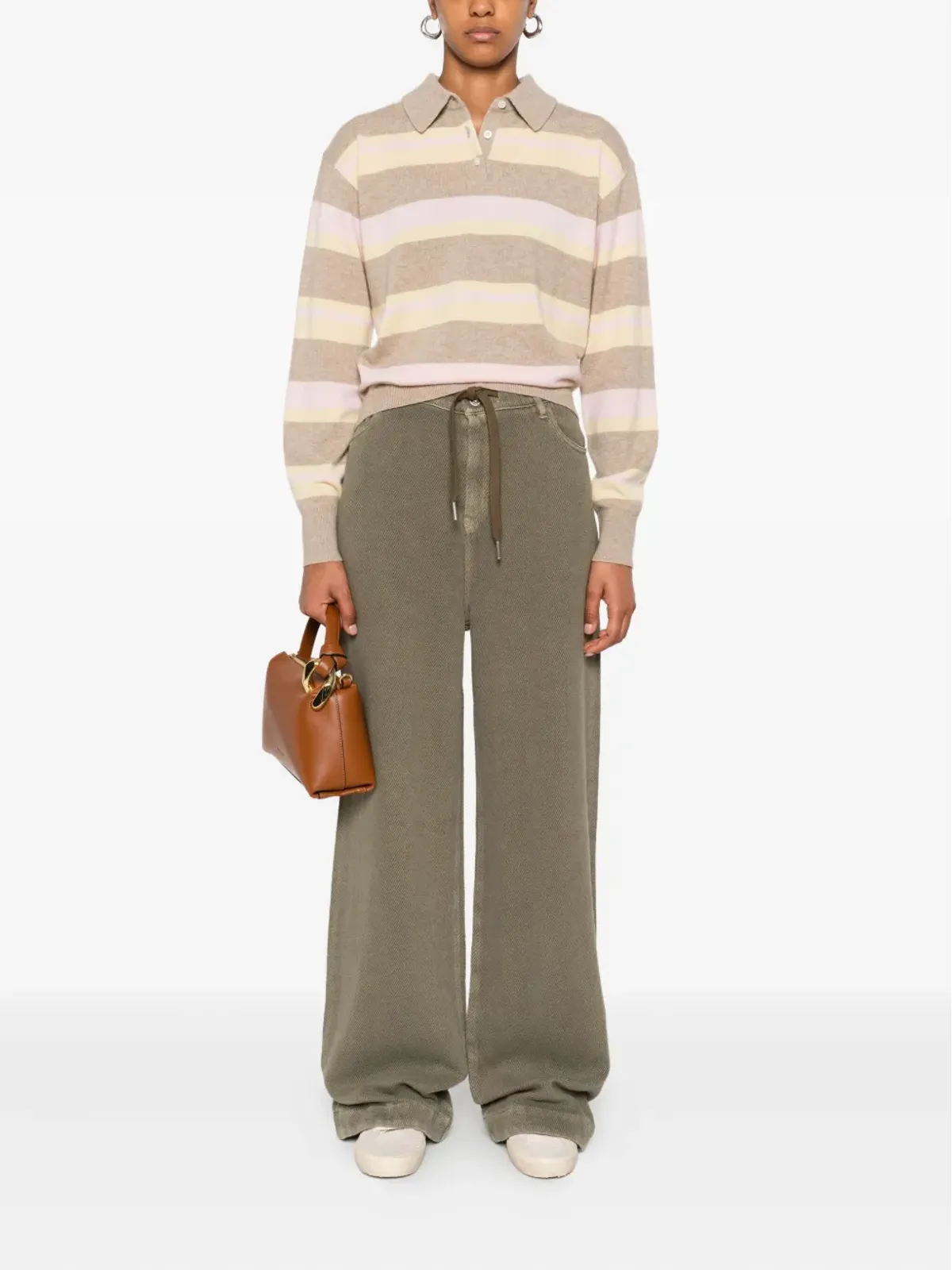 Golden Goose ドローストリング・ワイドレッグジーンズ - 画像2