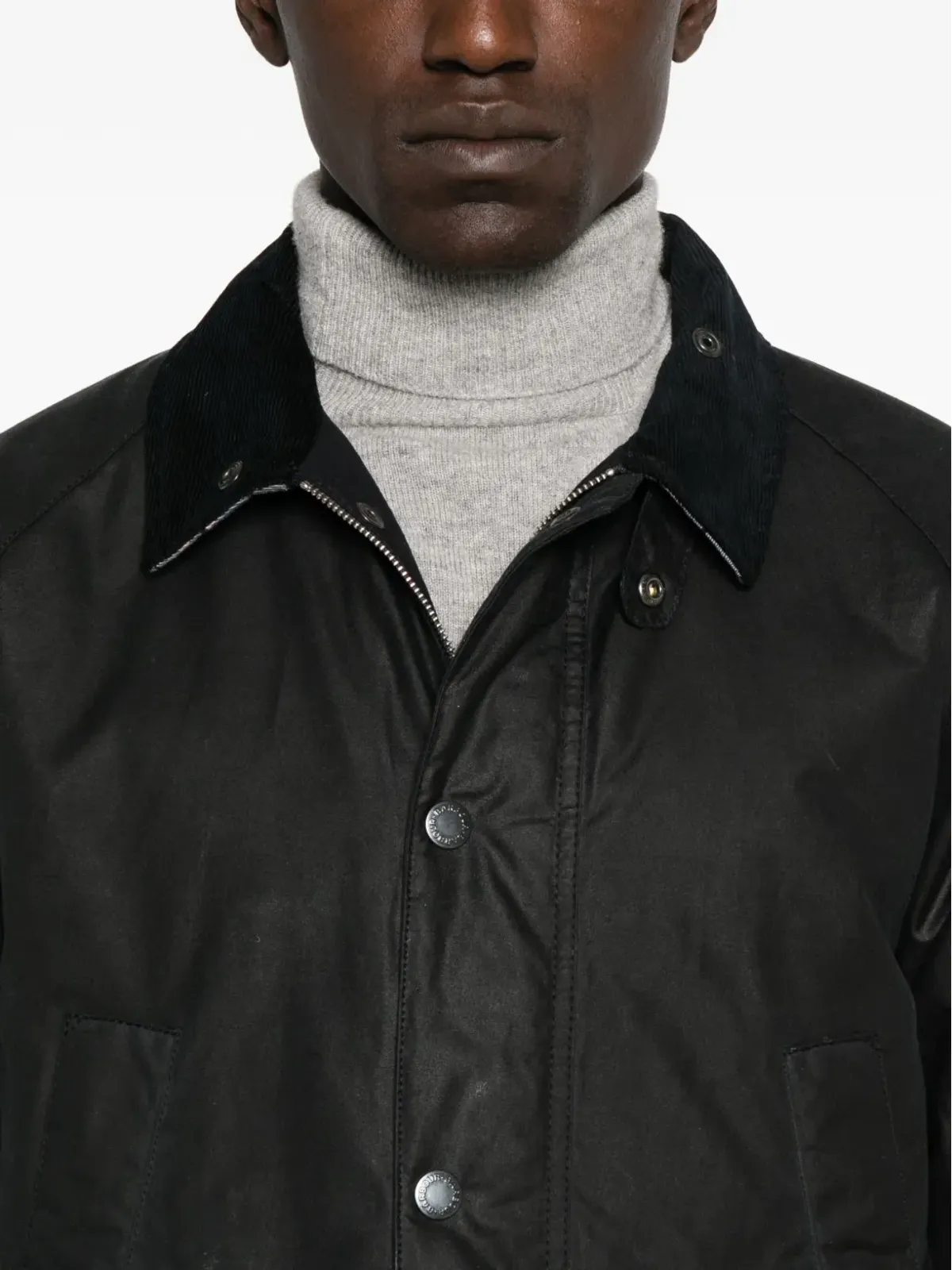 Barbour コーデュロイ襟付きフラップポケットジャケット - 画像5