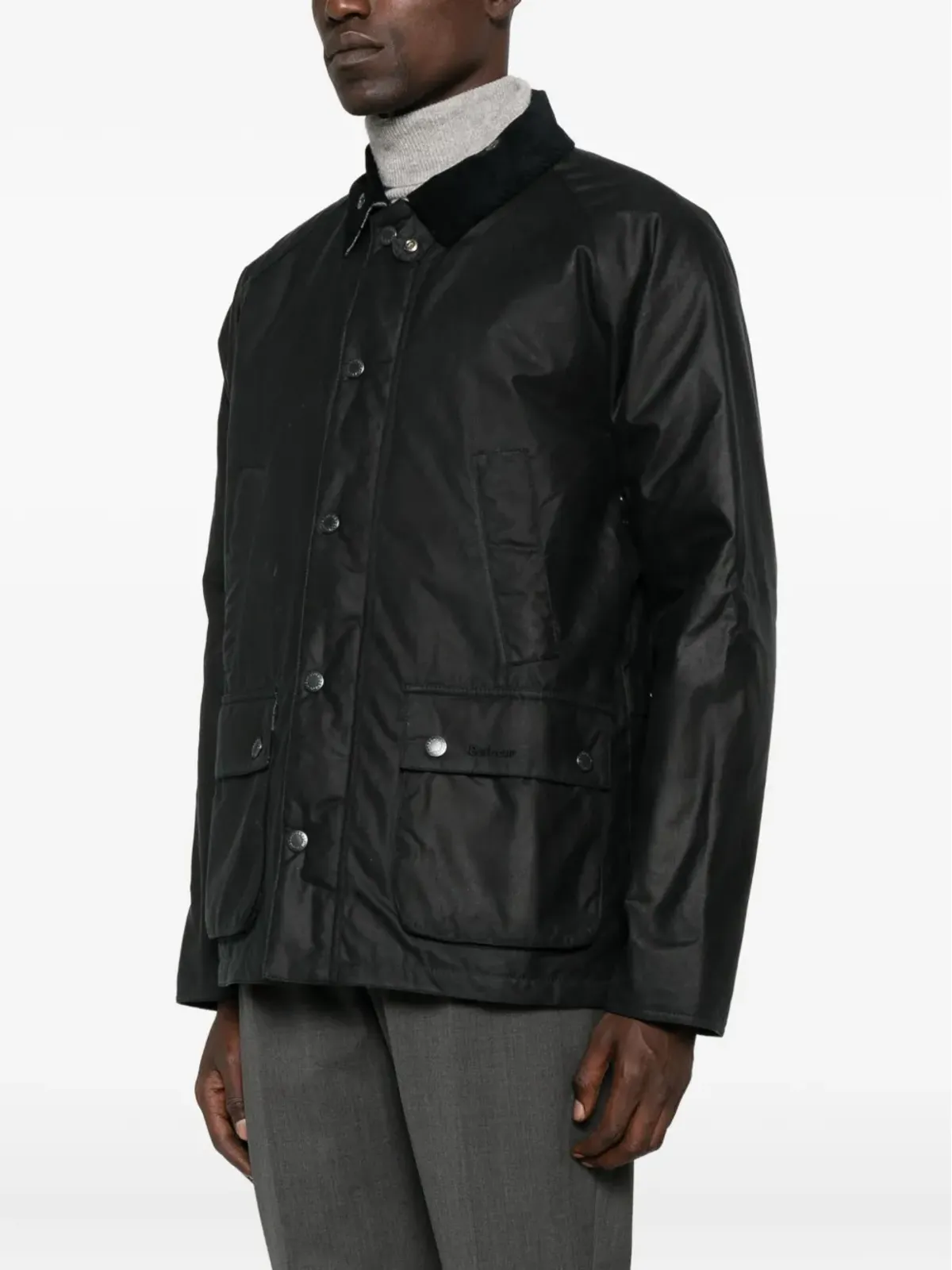 Barbour コーデュロイ襟付きフラップポケットジャケット - 画像3