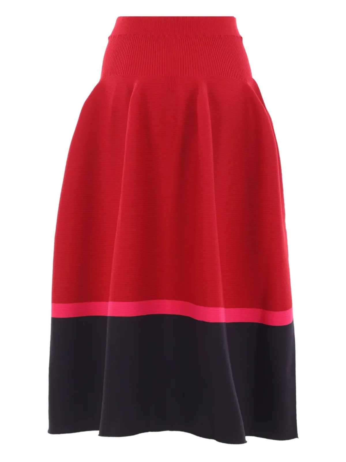 CFCL ribbed-knit flared skirt - 画像2