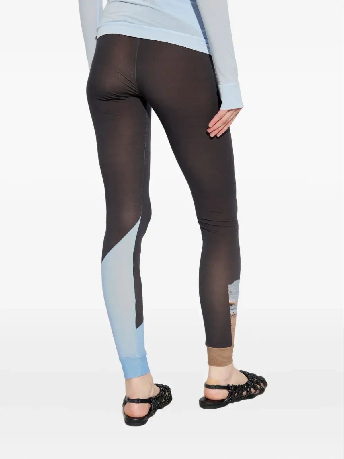 Issey Miyake カラーブロックプリントパンツ - 画像4