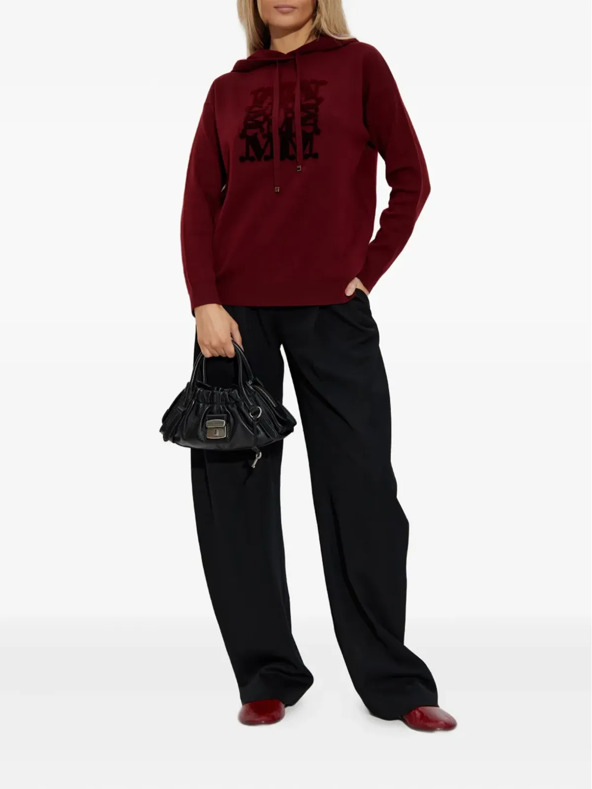 Max Mara ロゴディテール フード付きセーター - 画像2