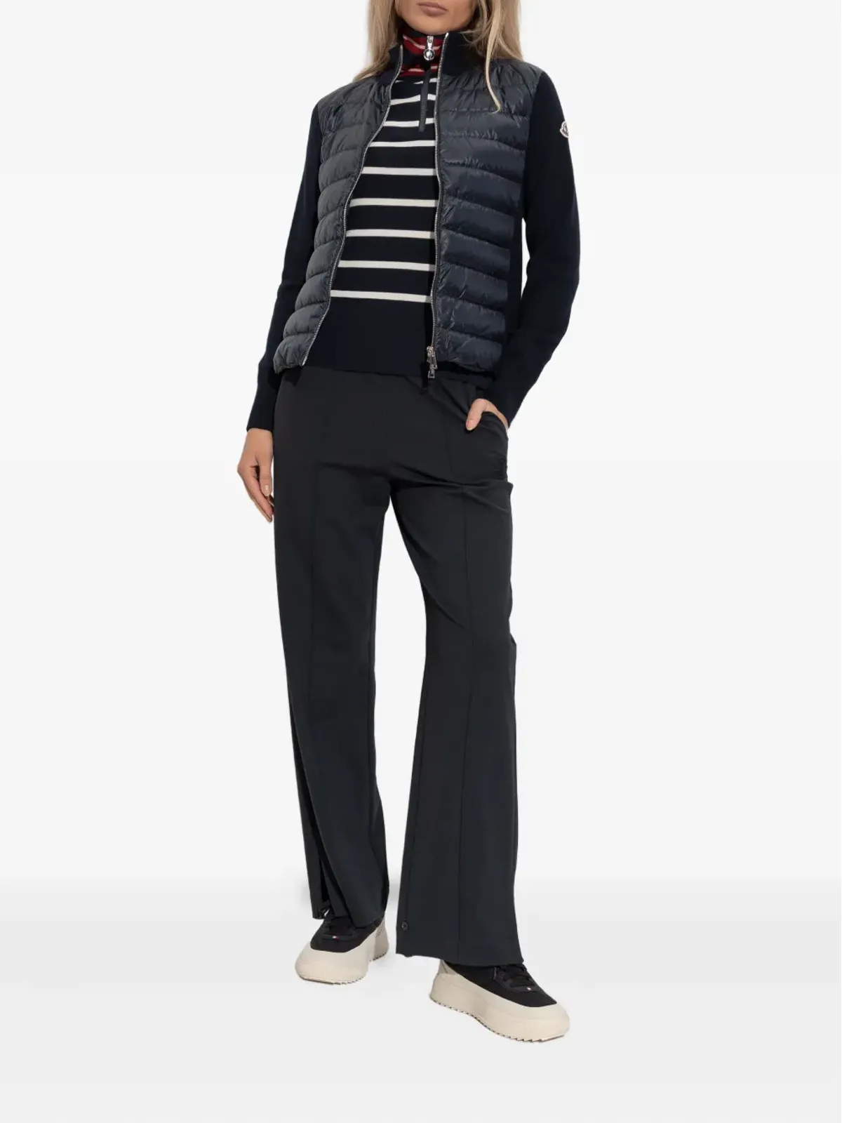 Moncler ハイネックストライプニットセーター - 画像2