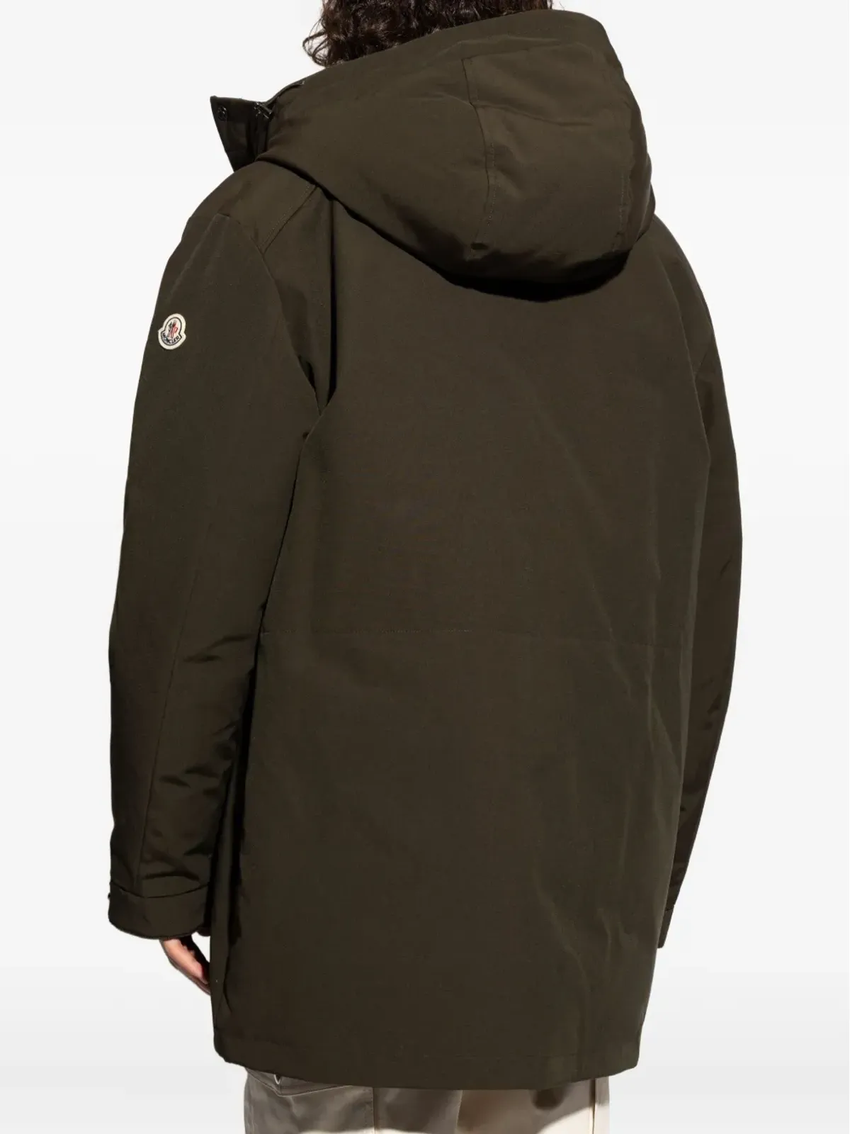 Moncler フード付きフラップポケットコート - 画像3