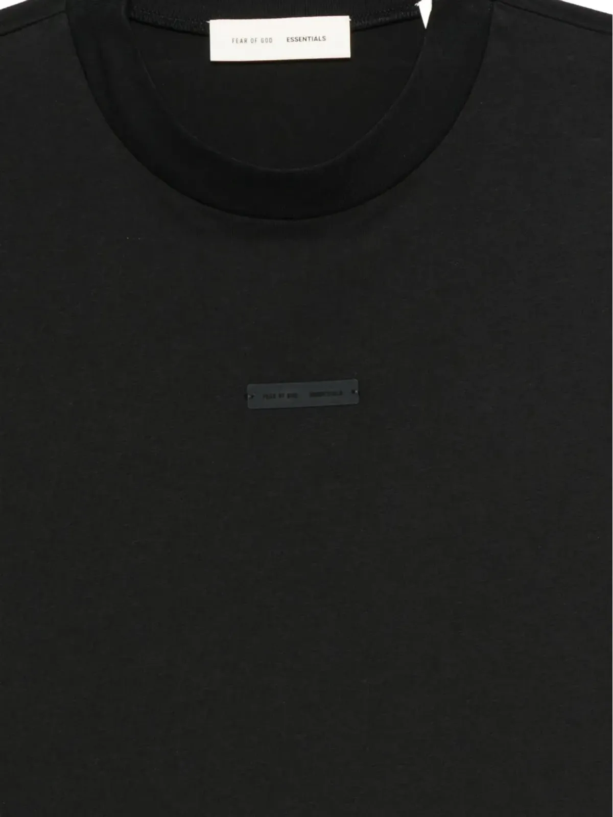 FEAR OF GOD ESSENTIALS ロゴプレート コットン Tシャツ - 画像3