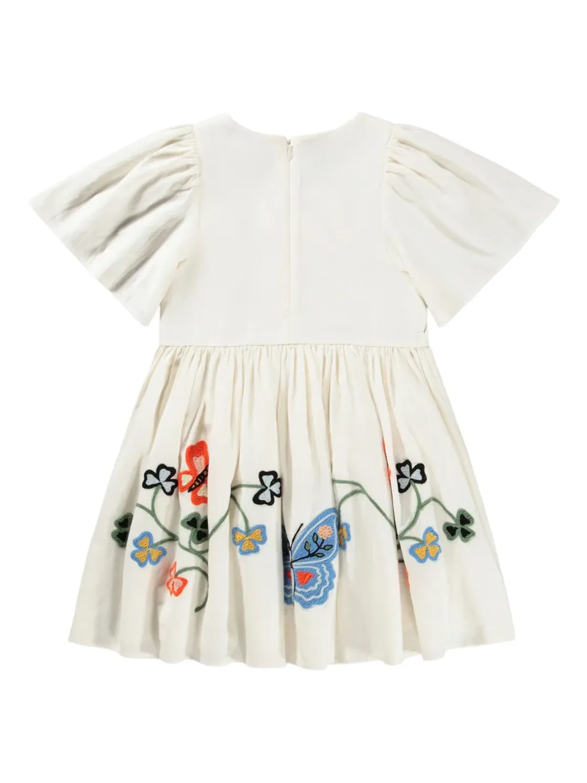 Molo Carlin butterfly-flower embroidered dress - White - 画像2