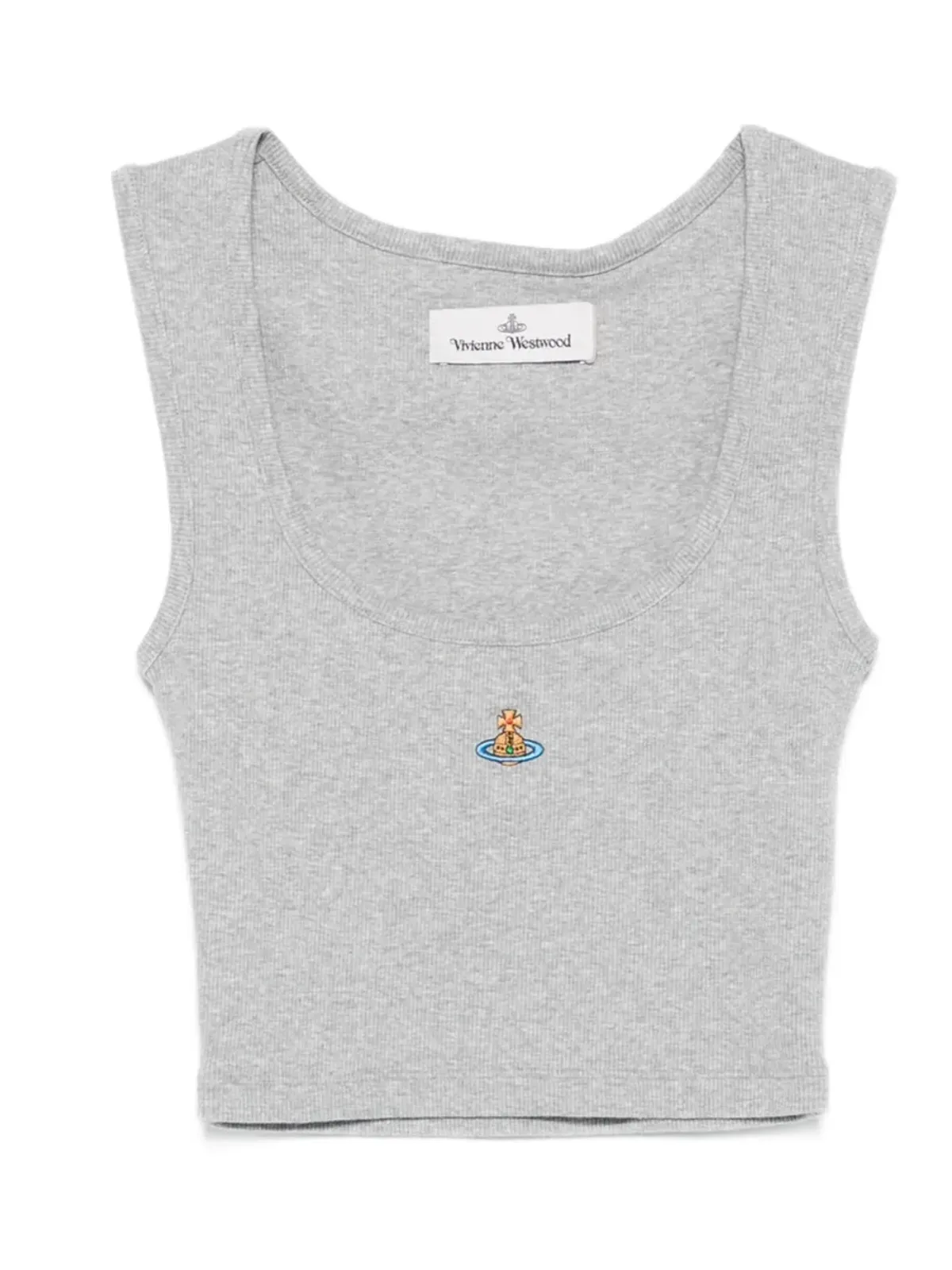 Vivienne Westwood オーブ刺繍ノースリーブタンクトップ - 画像1