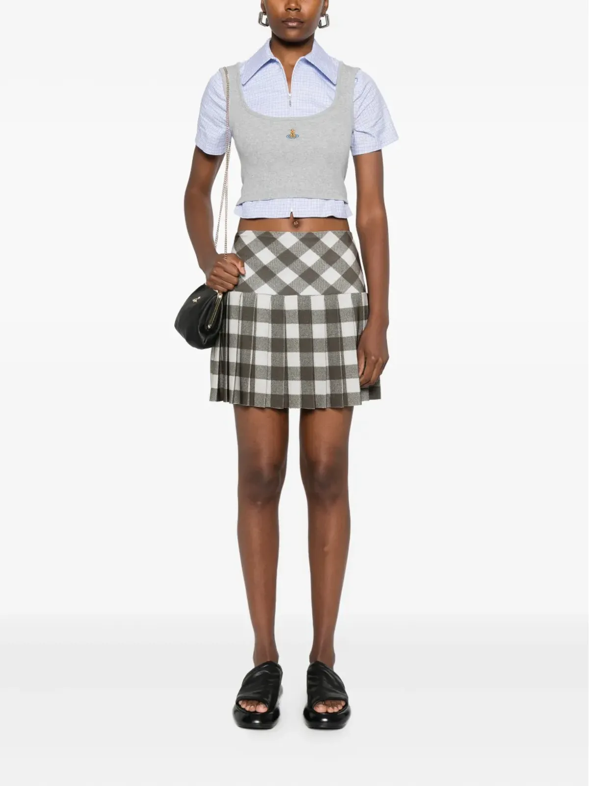 Vivienne Westwood オーブ刺繍ノースリーブタンクトップ - 画像2