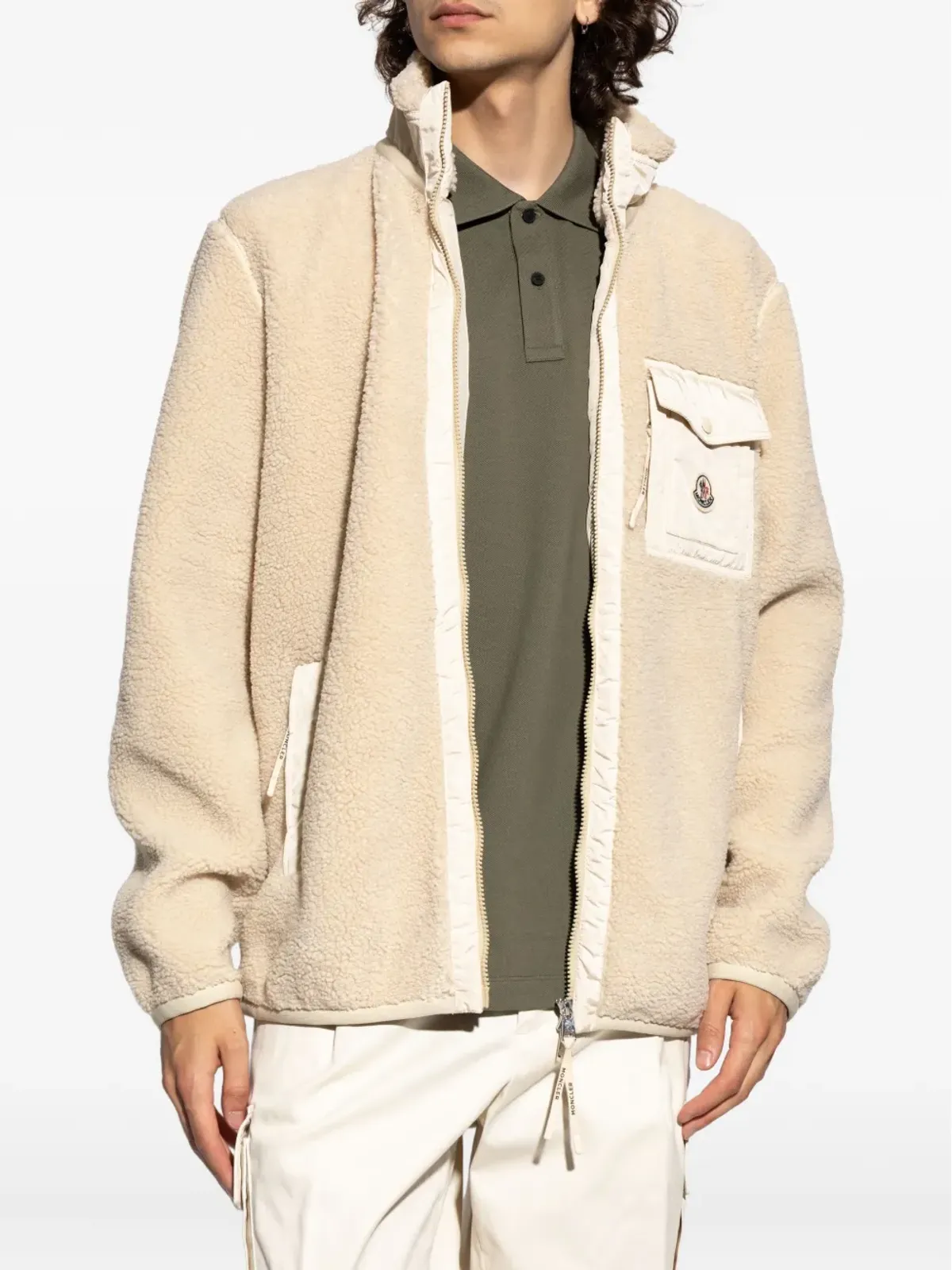 Moncler パッチポケット フリースセーター - 画像3