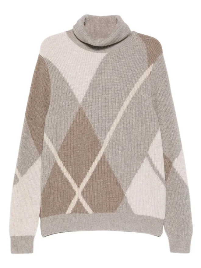 BOMPARD BOMPARD アーガイルダイヤモンド柄セーターの商品画像