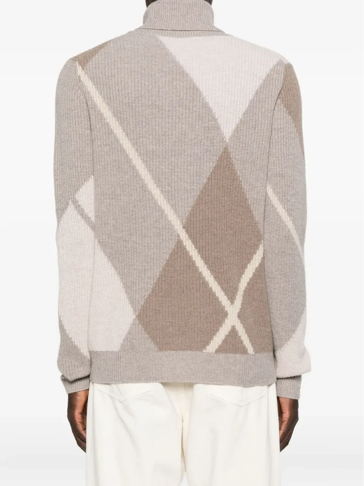 BOMPARD アーガイルダイヤモンド柄セーター - 画像4