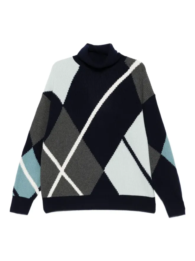 BOMPARD BOMPARD ダイヤモンド柄タートルネックセーターの商品画像