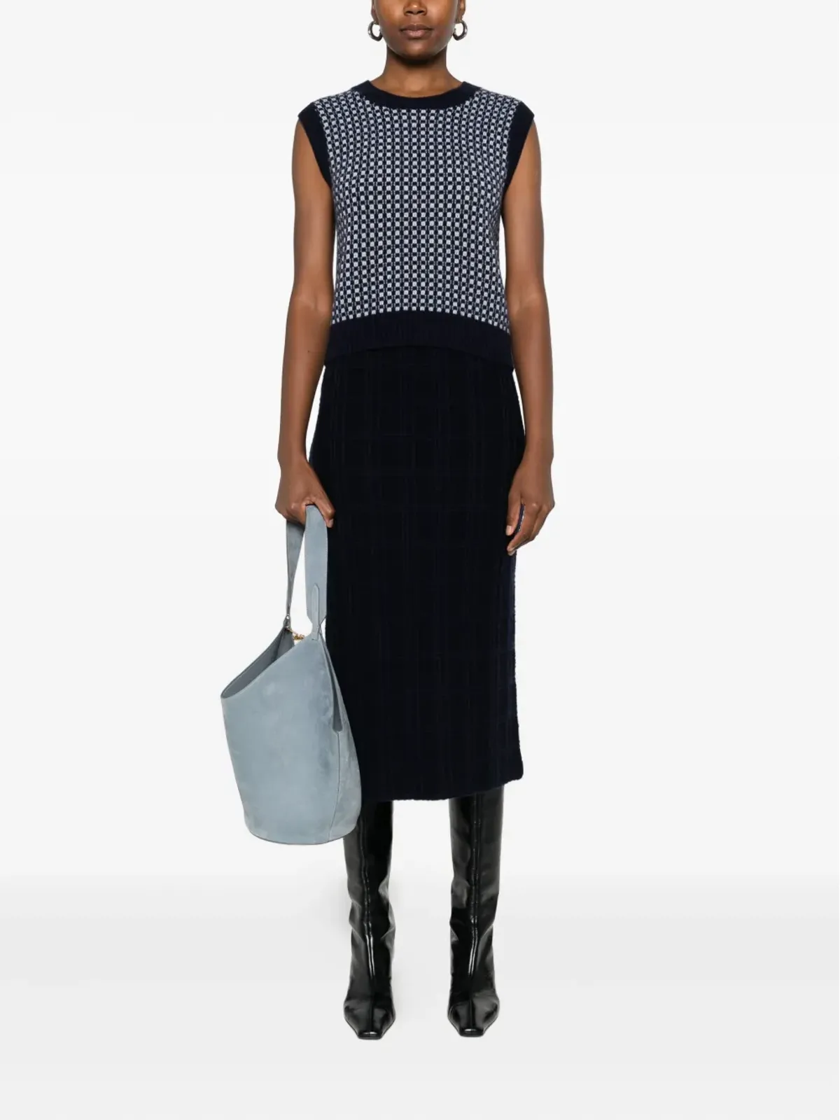 BOMPARD 柄入りクルーネックベスト - 画像2