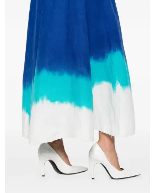 Gabriela Hearst Alessia strapless dip-dye maxi dress - Blue - サムネイル5