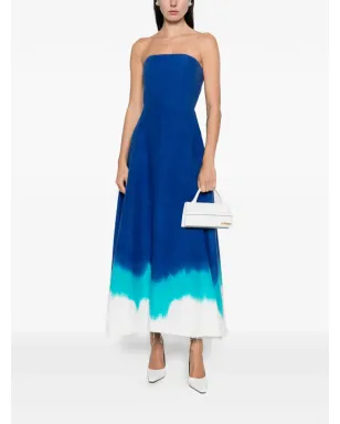 Gabriela Hearst Alessia strapless dip-dye maxi dress - Blue - サムネイル2