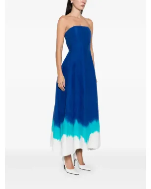 Gabriela Hearst Alessia strapless dip-dye maxi dress - Blue - サムネイル3